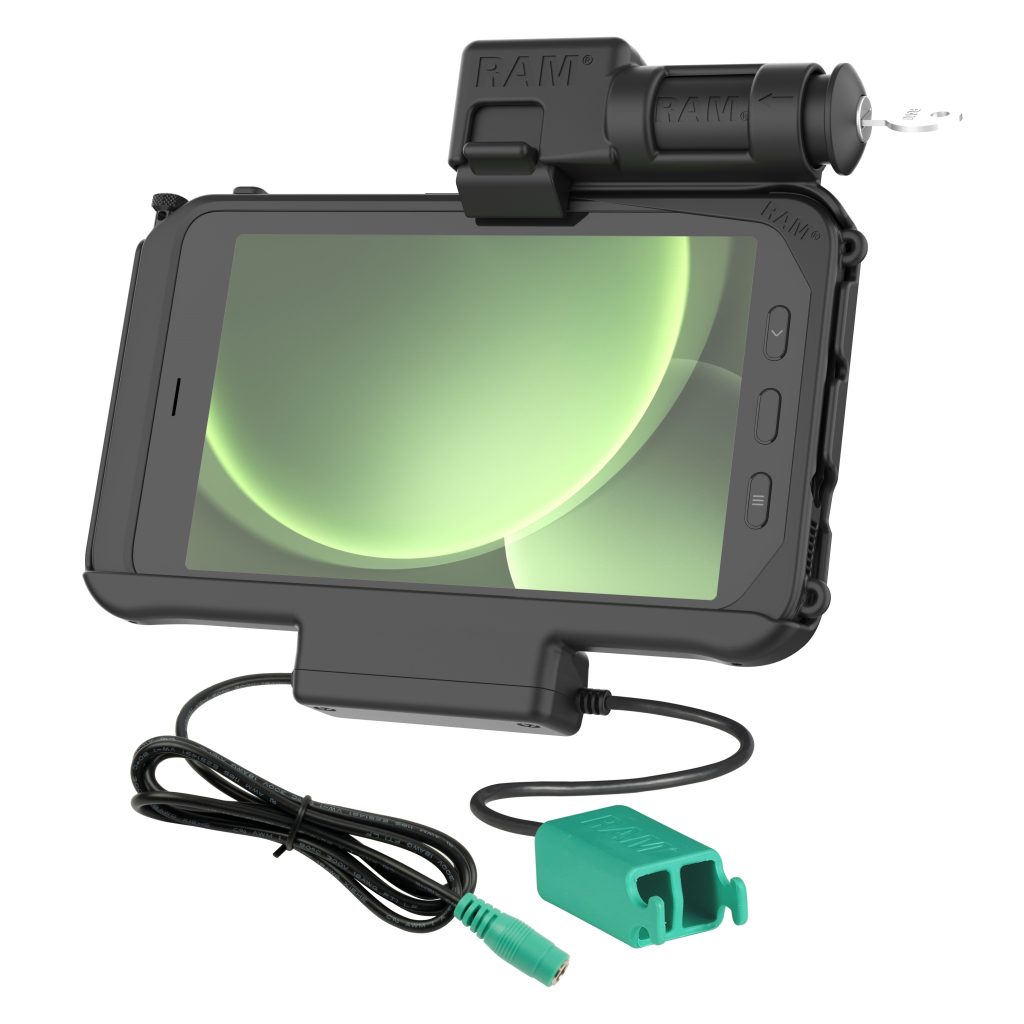 RAM®钥匙锁定电源+双USB坞站为三星Tab Active 5 & 3