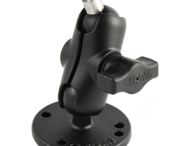 RAM® Drill-Down Double Ball Mount with 1/4″-20 Stud – B Size Short