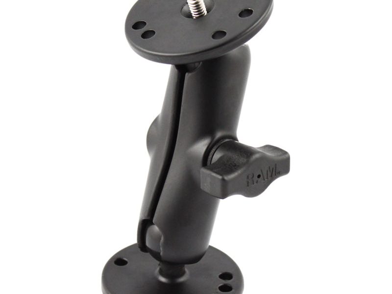 RAM® Double Ball Mount with 1/4″-20 Male Thread – B Size Medium