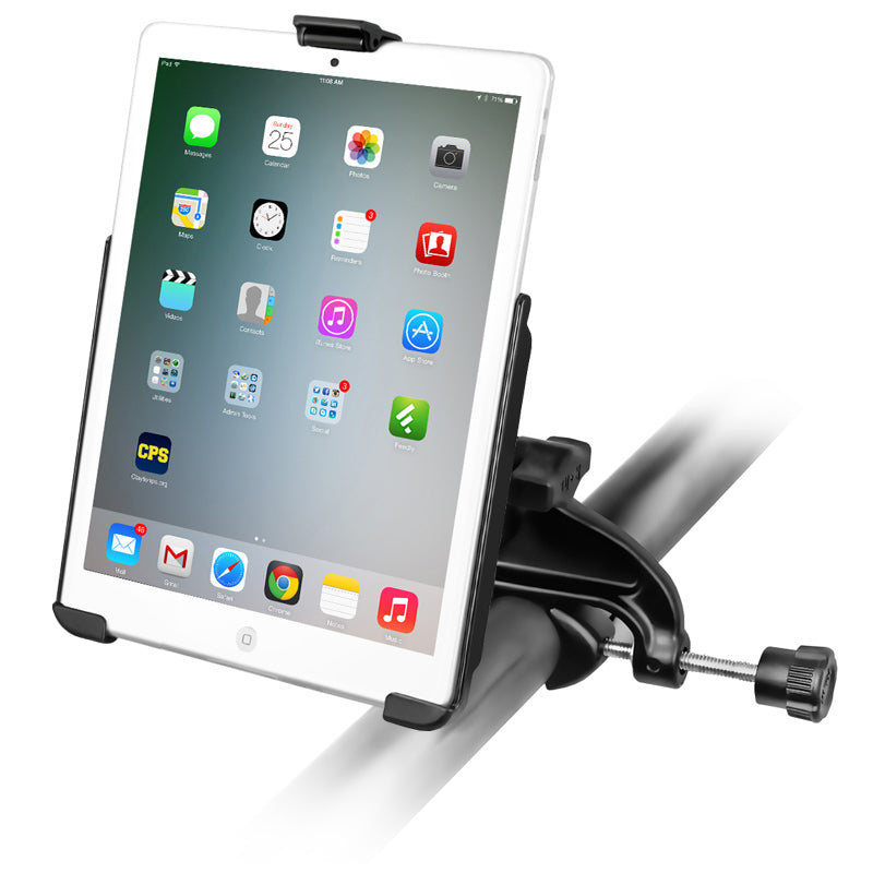 RAM® EZ-Roll ‘r ™支架，带轭夹安装，适用于Apple iPad mini 1-3
