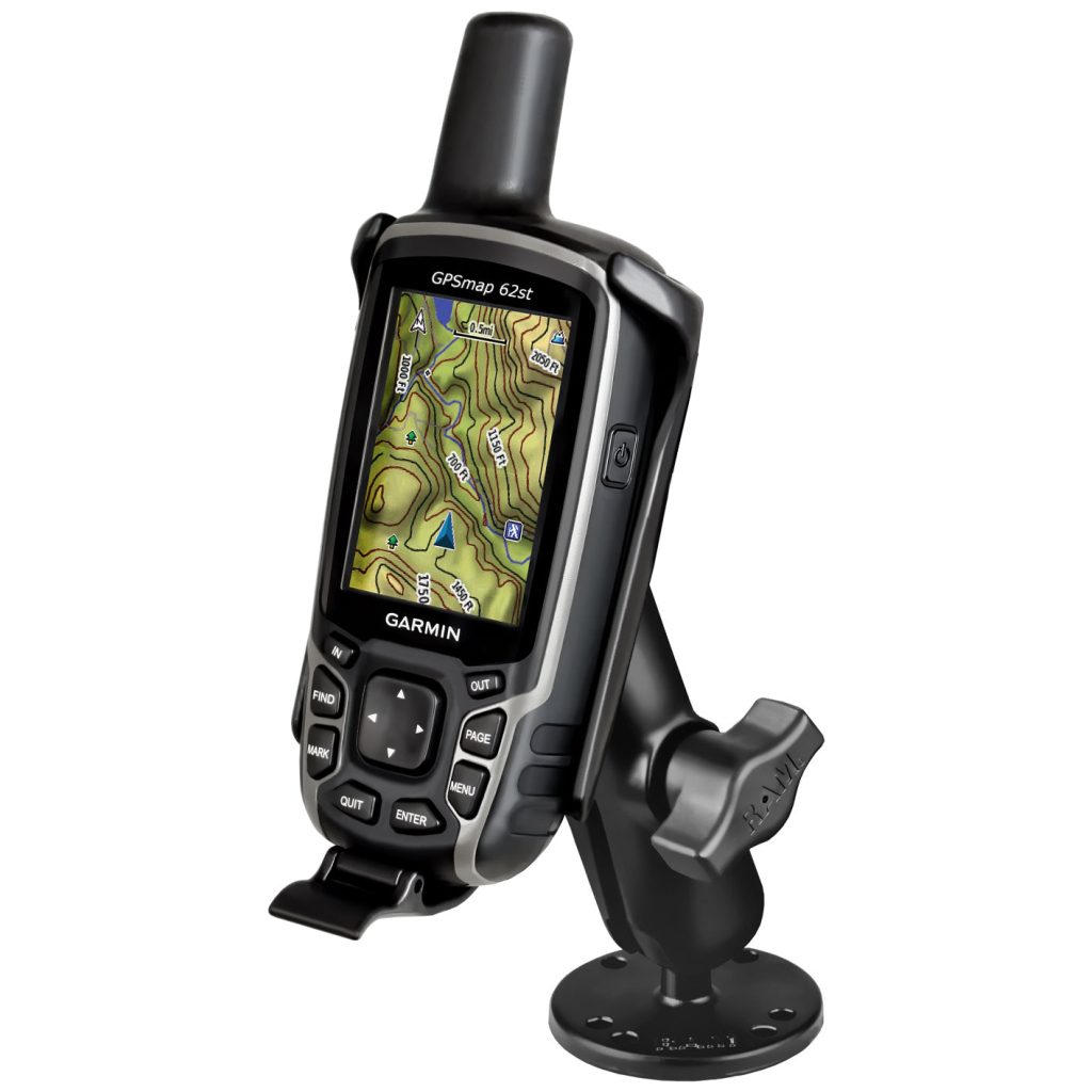 Garmin GPSMAP 62和64系列的RAM®钻制底座-铝制