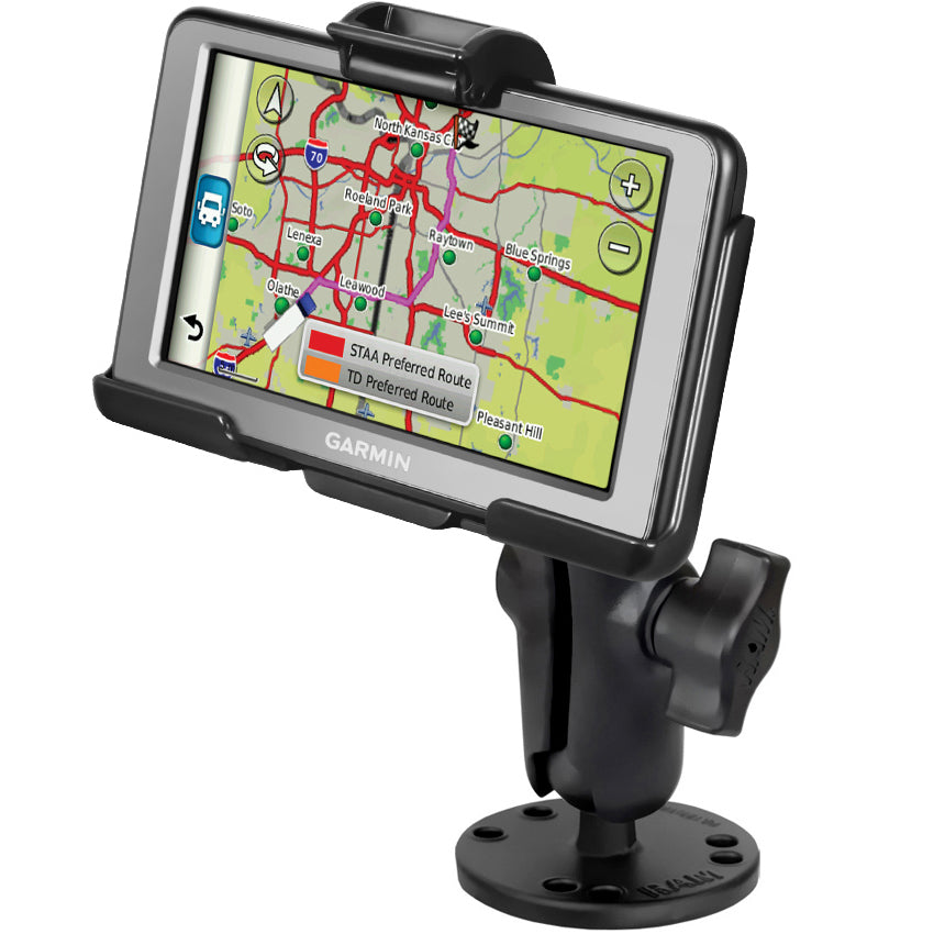 RAM® EZ-Roll ‘ r ™钻削支架，适用于Garmin Delivl ™ 560 LMT和560 LT