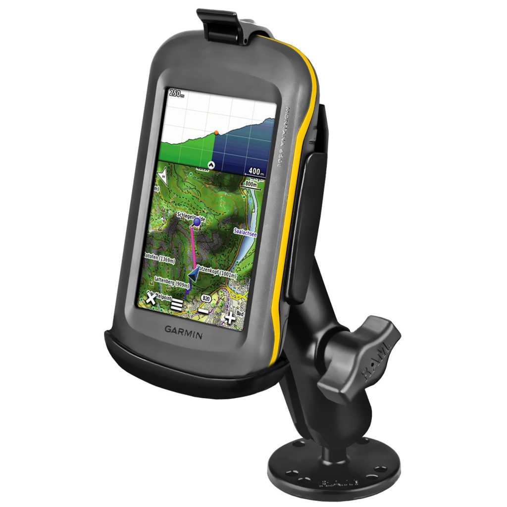 Garmin Montana 600系列的RAM® EZ-Roll ‘ r ™钻削底座