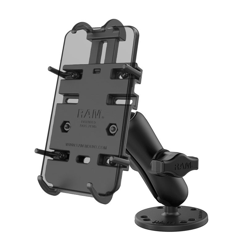 RAM® Quick-Grip™弹簧式手机底座，带钻式底座