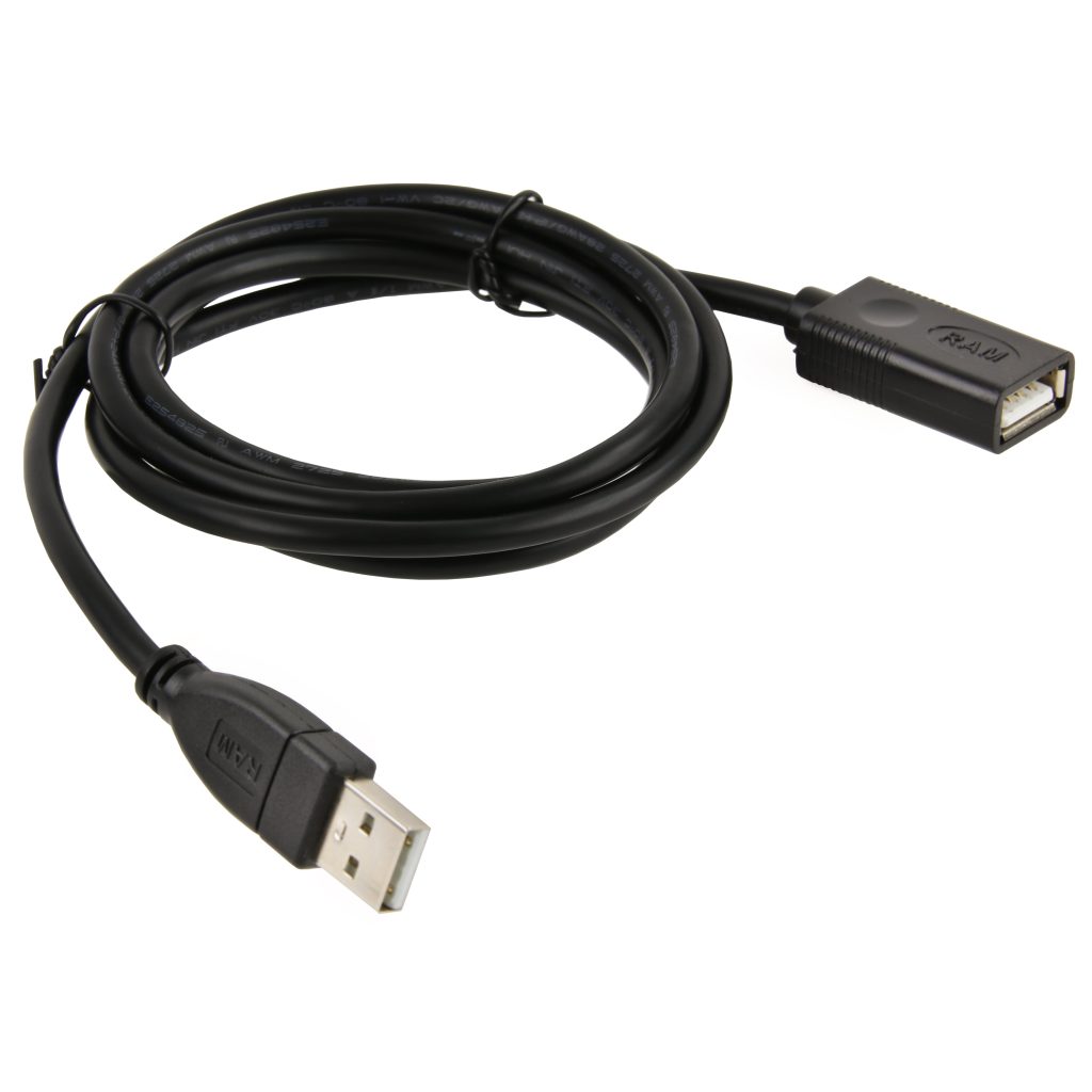 RAM® USB 2.0 A型公头到A型母头延长电缆