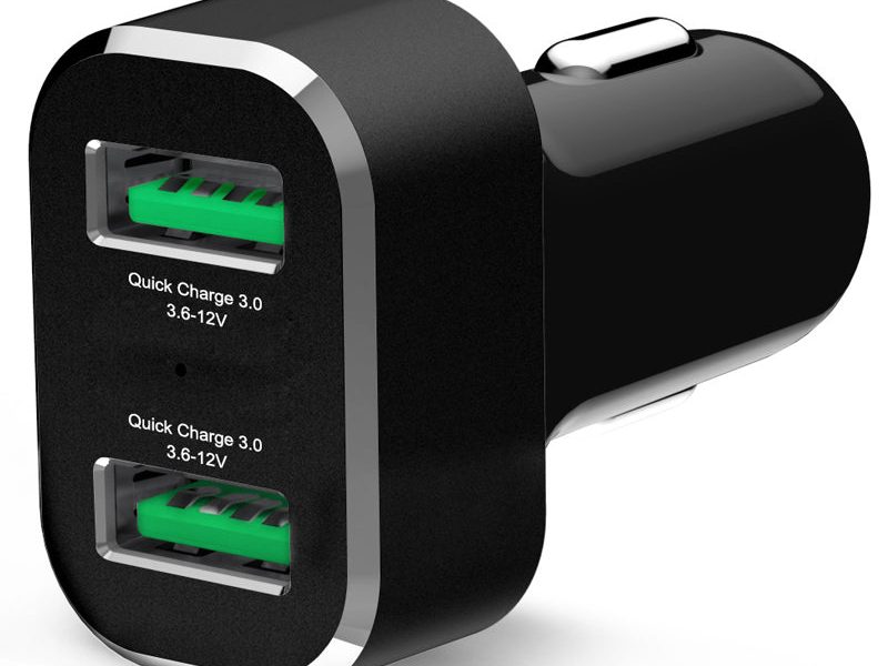 GDS® 2-Port USB Cigarette Charger with Qualcomm® Quick Charge™