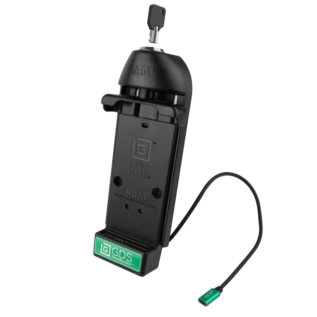 GDS®锁定车载电话底座，带USB Type-C 2.0，适用于IntelliSkin®