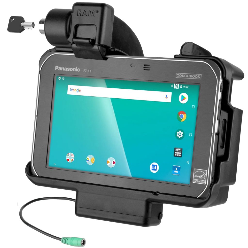 用于Panasonic FZ-S1和FZ-L1的RAM®钥匙锁定电动底座