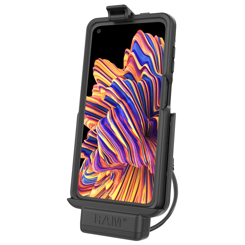 适用于配备OtterBox universSE的三星XCover Pro的RAM®供电底座