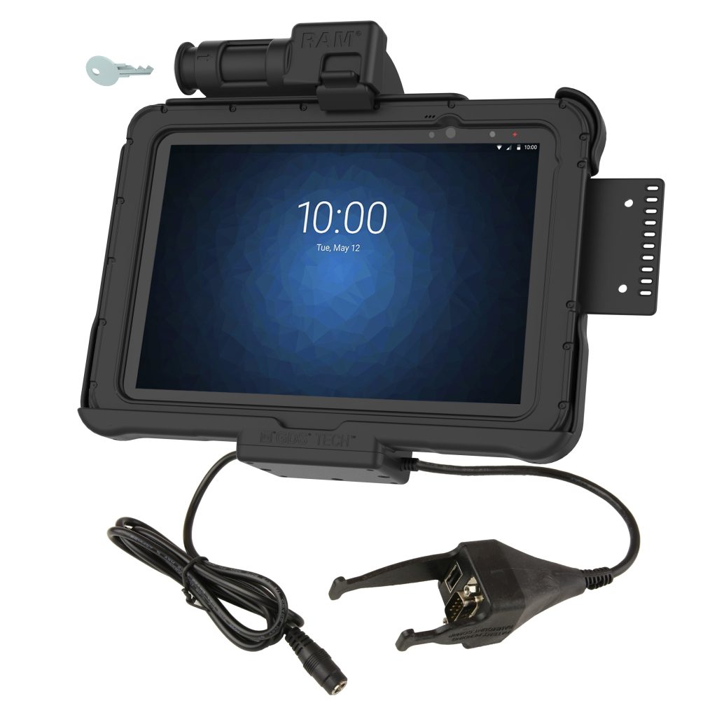 GDS®钥匙锁定电源+数据和DB 9 Dock for Zebra ET 5x 10.1”系列