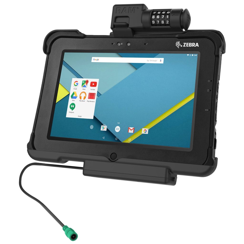 适用于Zebra XSLATE L10的GDS® Combo锁定电动底座