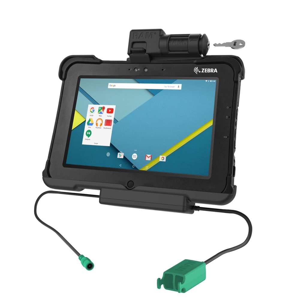 GDS®钥匙锁定电源+Zebra XSLATE L10双USB底座