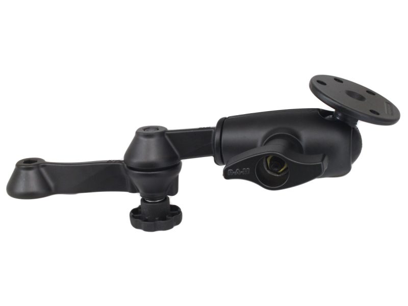 RAM® 12″ Locking Double Swing Arm with Large Round Plate