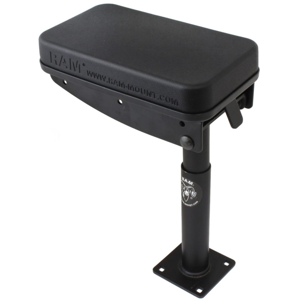 RAM® Tough-Box™控制台伸缩扶手，带7英寸下杆