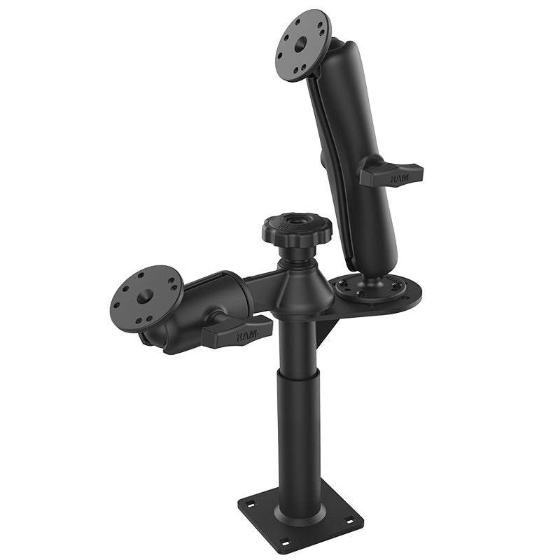 RAM® Tele-Pole™，带4英寸和5英寸极点和双球座