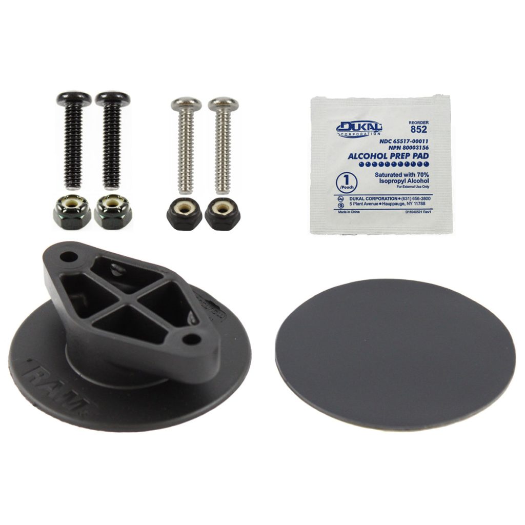 带有钻石适配器的RAM® Flex-Base™粘合剂底座