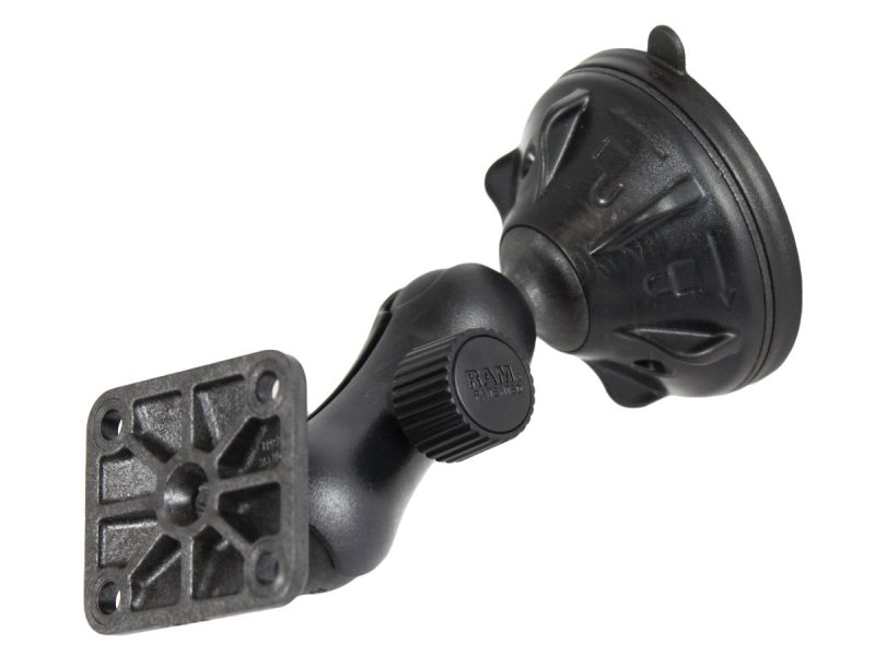 RAM® Twist-Lock™ Low-Profile Suction Cup Mount with AMPS Hole Pattern