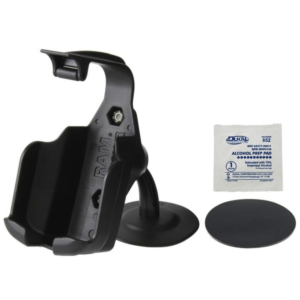 RAM® Lil Buddy™粘性仪表板安装，适用于Garmin Approach和eTrex 10/20/30