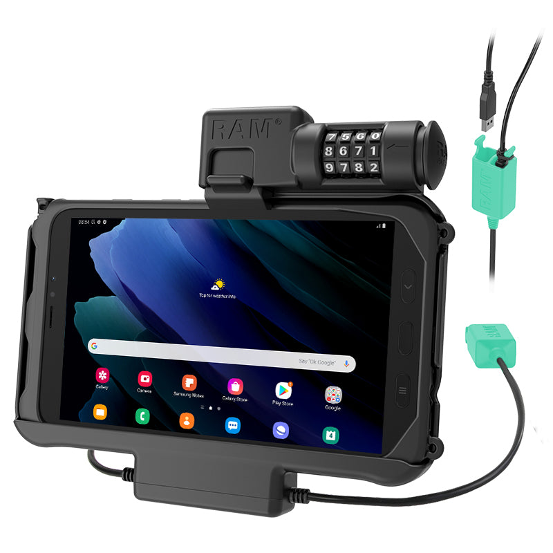 RAM® Combo锁定电源+Tab Active 5 & 3双USB Dock