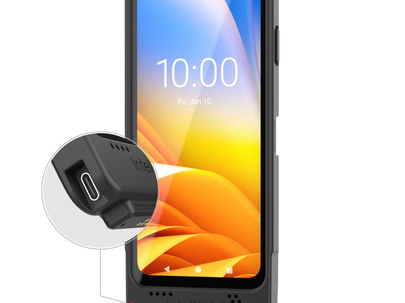 IntelliSkin® for Zebra EM45 with External USB-C Port – No Belt Clip