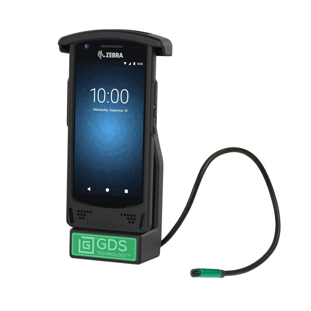 GDS®手持式底座，配备USB Typ-C 2.0，适用于TranspiSkin ®产品