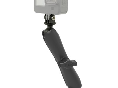 RAM® Drill-Down Mount with Double Socket Arm with Action Camera Adapter