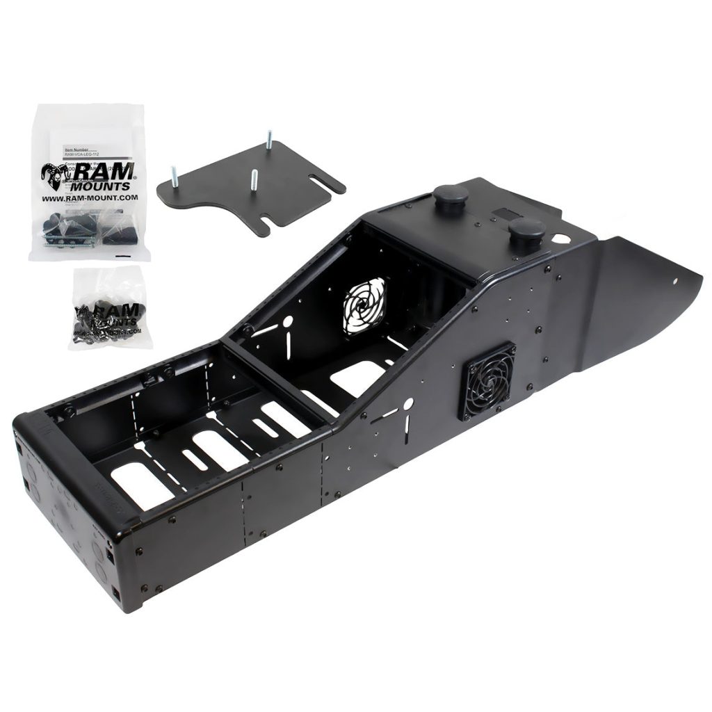 RAM® Tough-Box™带道奇充电器（警用）整流罩的角控制台