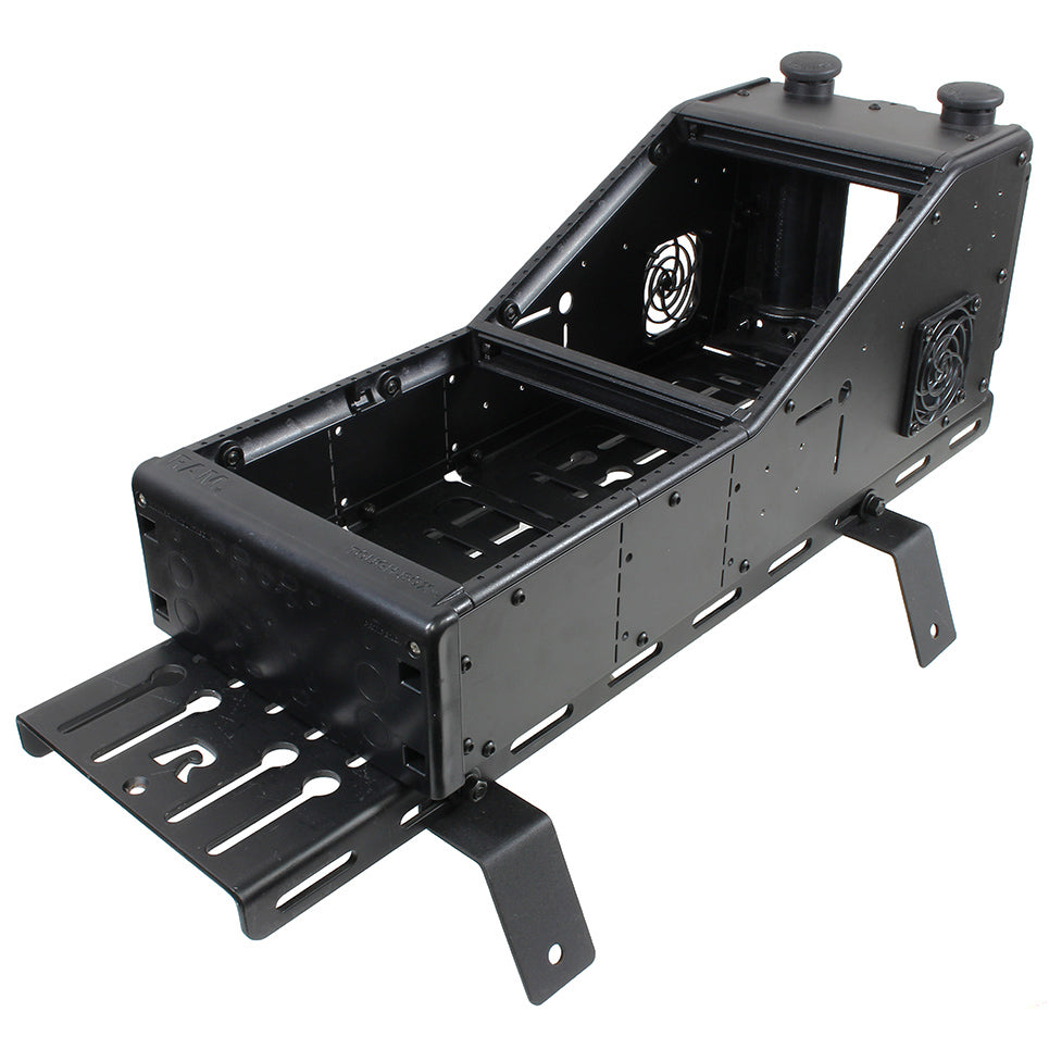 RAM® Tough-Box™ Angled控制台，适用于’ 15-16年雪佛兰Tahoe PPV