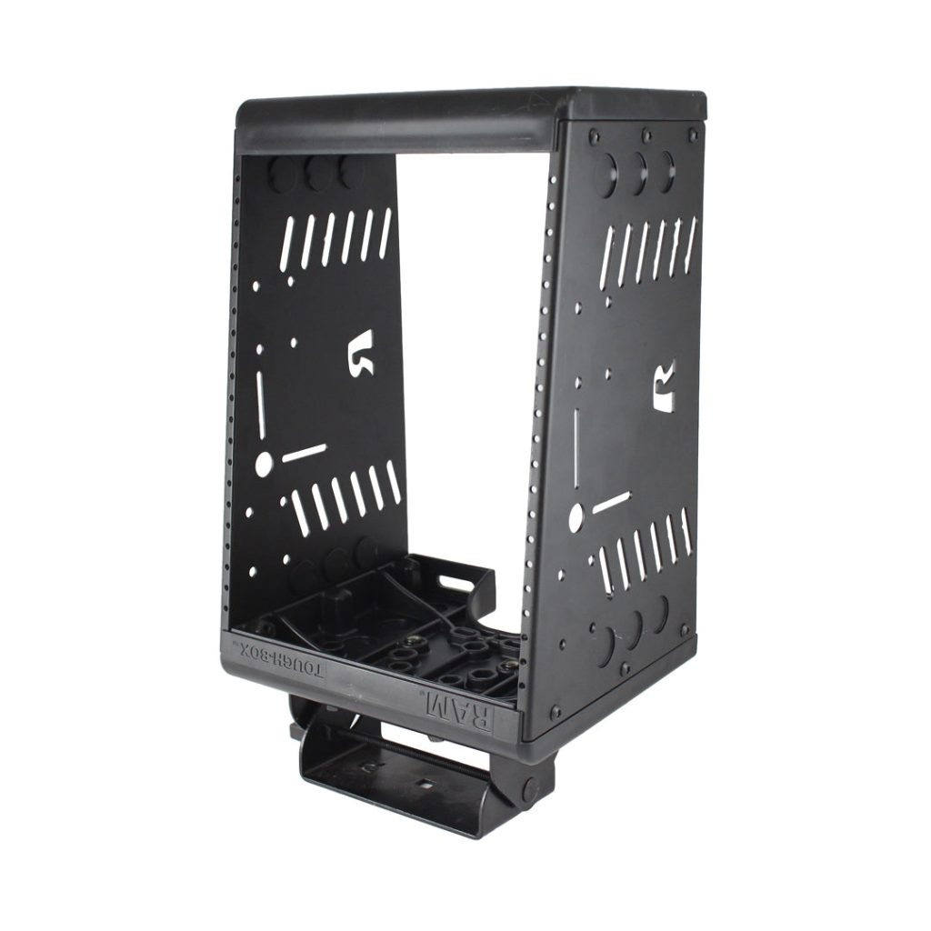 RAM® Tough-Box™ 13”控制台，带11”面板区域和收音机机架