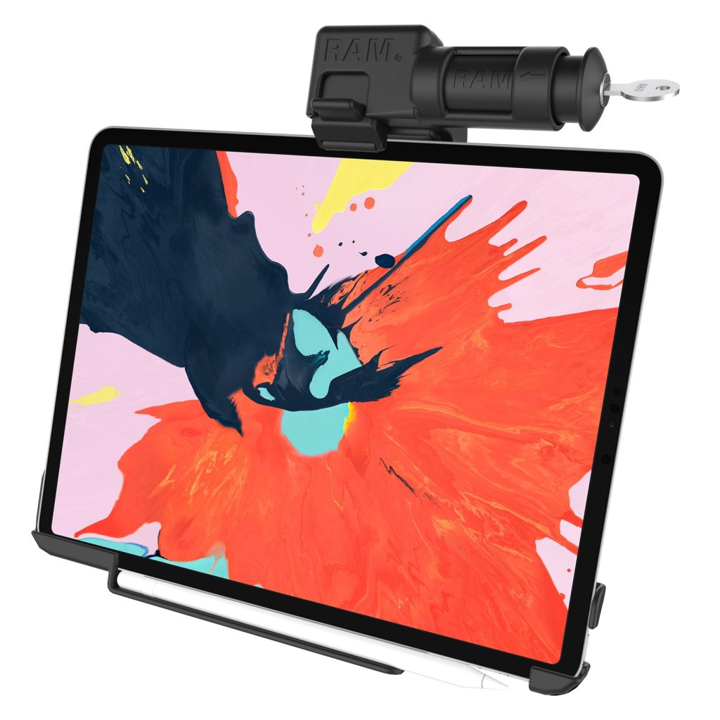适用于iPad Pro 12.9第3 – 5代的RAM® EZ-Roll ‘ r ™带钥匙锁架