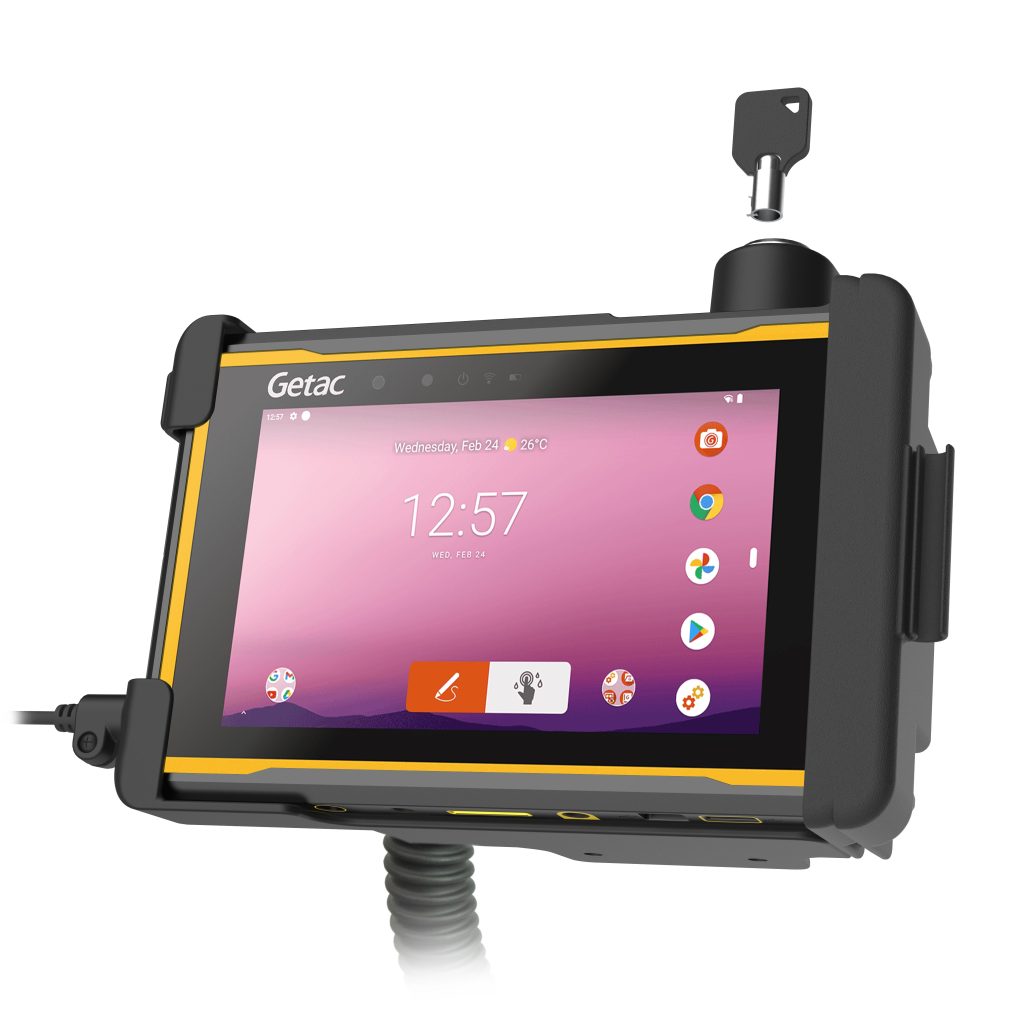 Getac ZX 70的RAM®形状配合锁固架-兼容温度模块
