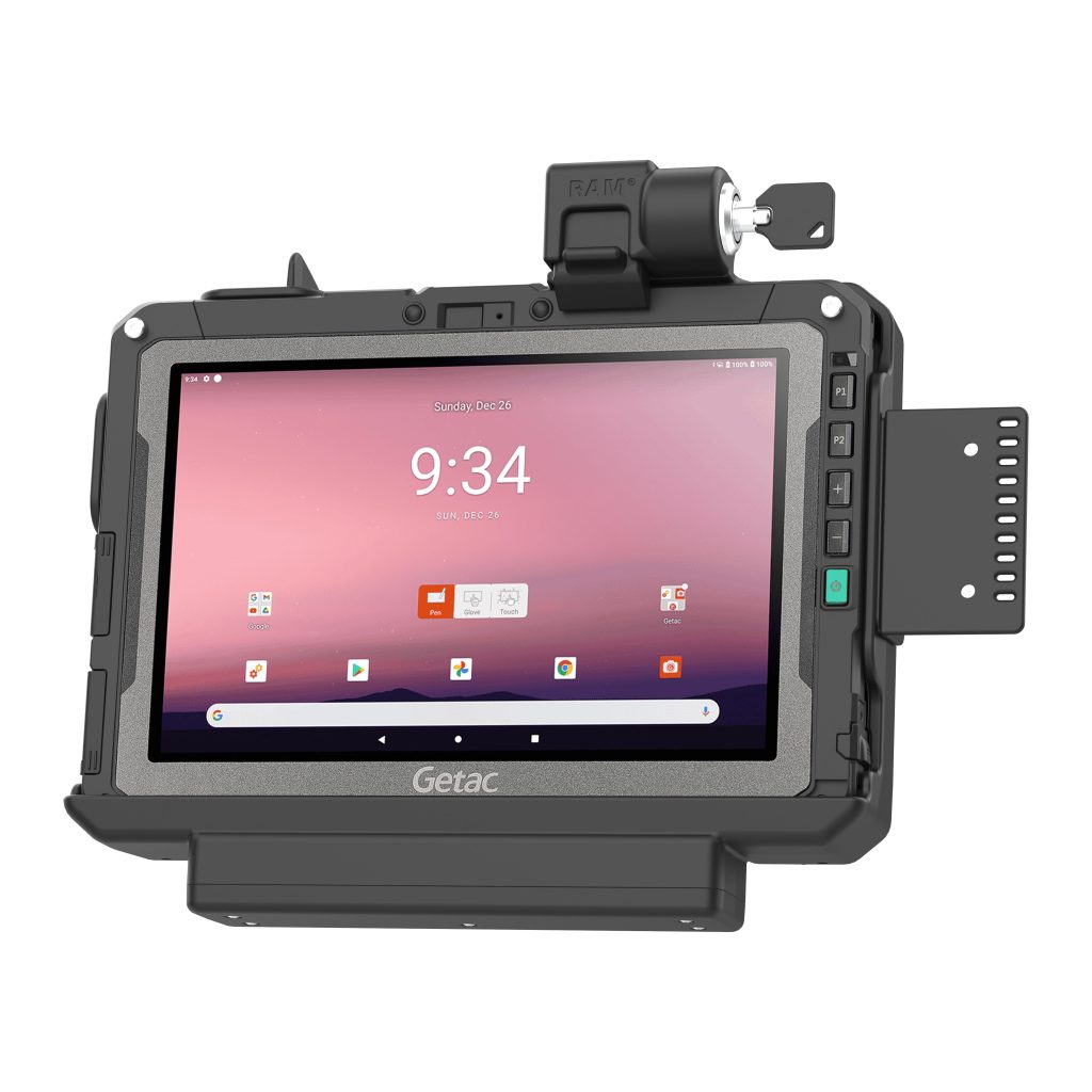Getac ZX 10的RAM®形状配合锁持器