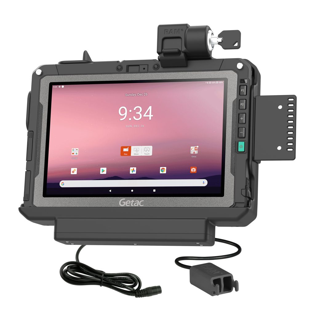 RAM®锁定电源+Getac ZX 10双USB数据底座