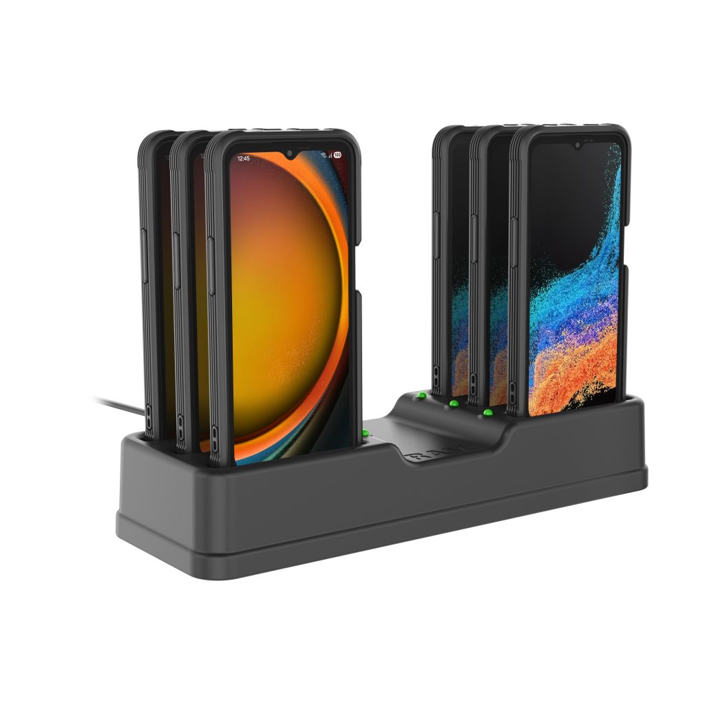 RAM® 6端口Dock，适用于XCover 7、7 Pro和6 Pro，配有OEM或RAM® Skin™