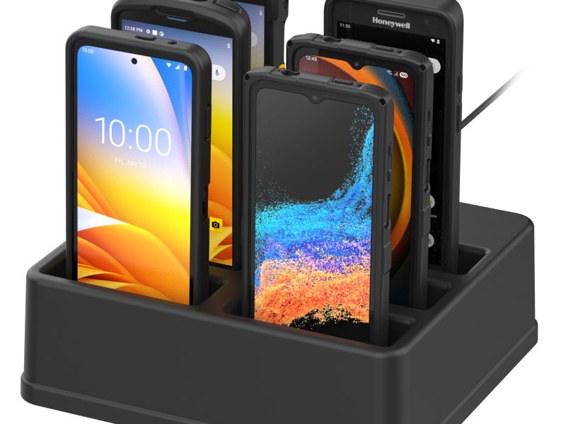 GDS® 6-Port Powered Dock for Handhelds with IntelliSkin®