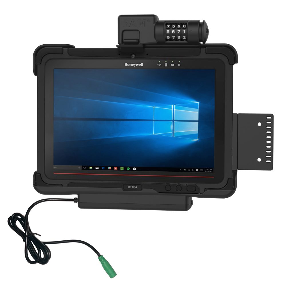适用于Honeywell RT 10平板电脑的RAM® Combo锁定电动底座
