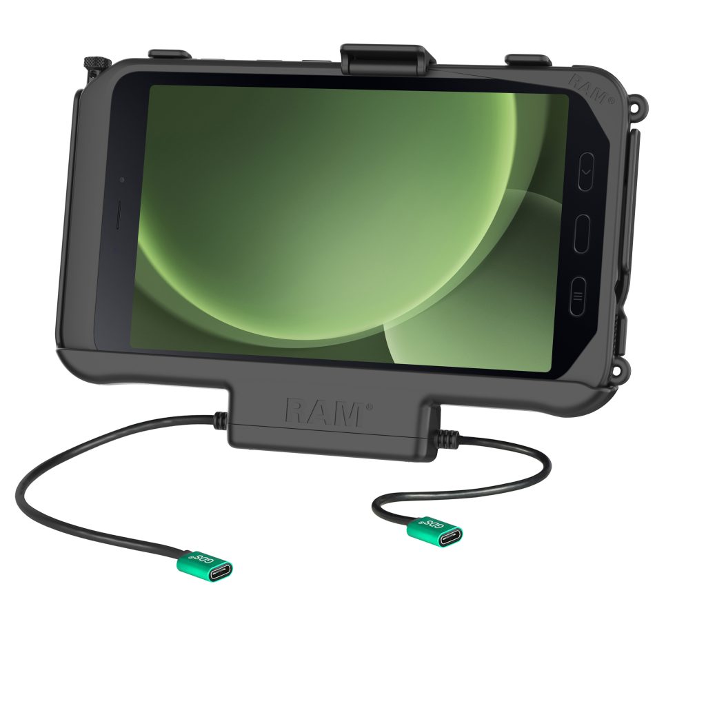 RAM® USB-C供电Dock +适用于Samsung Tab Active 5 & 3的USB-C数据
