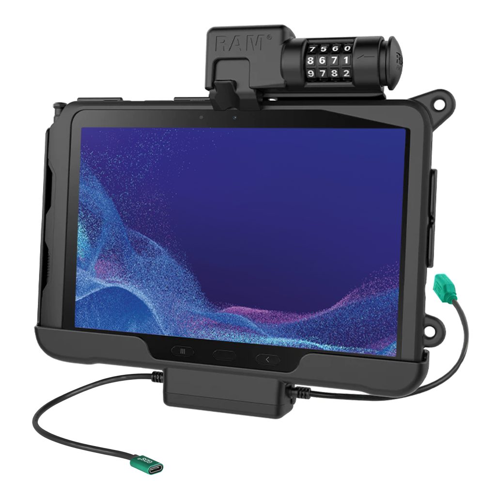 RAM®组合锁定电源+数据底座，用于Tab Active 5 Pro和4 Pro