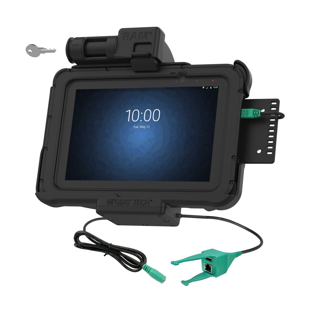GDS®钥匙锁定电源+ USB-A & RJ 45 Dock for Zebra ET 5x 8.3 & 8.4 &
