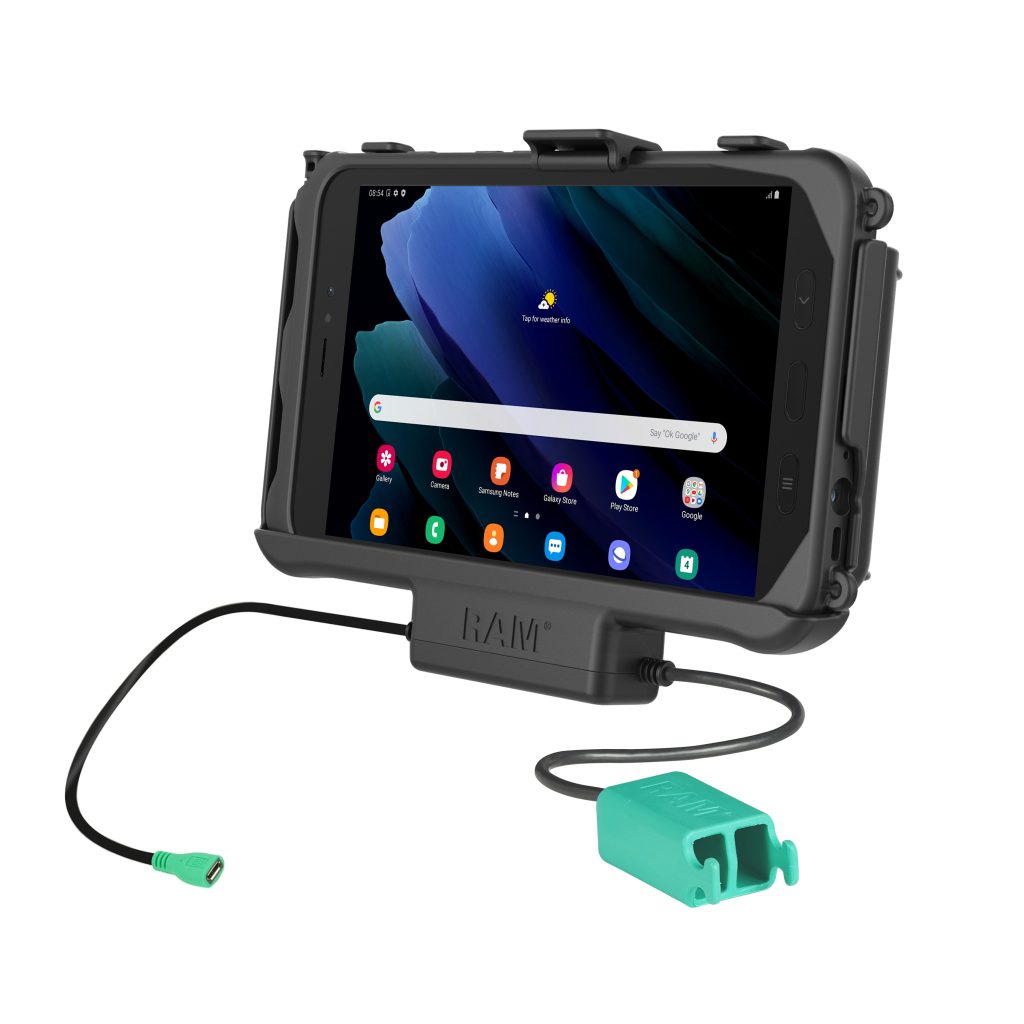 RAM® ZZ Roll ‘ r ™双USB底座，适用于三星Tab Active 5 ‘ 3