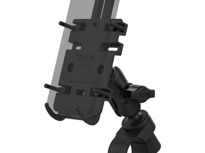 RAM® Quick-Grip™ Phone Mount with RAM® Tough-Strap™ Handlebar Base