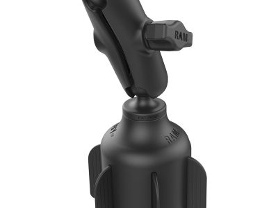 RAM® Stubby™ Cup Holder Mount with Double Socket Arm – Medium