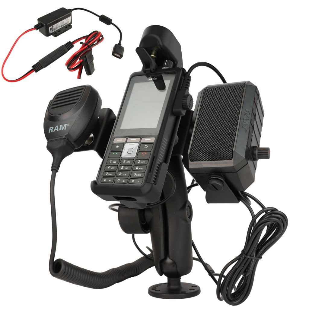 用于Sonim XP 5 plus的RAM® PTT扬声器和硬线捆绑包