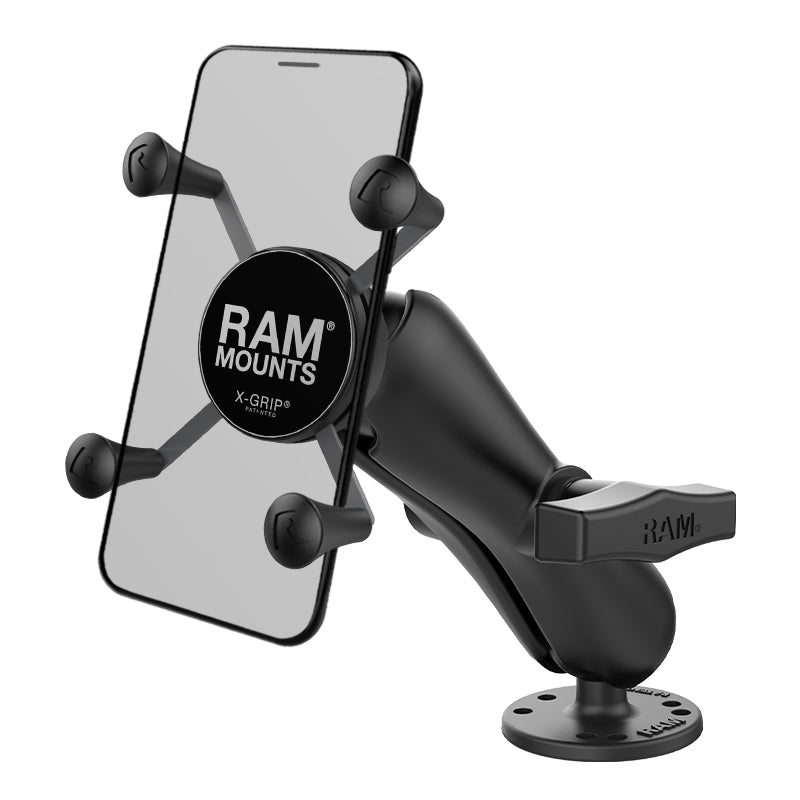 RAM® X-Grip®手机支架，平面安装