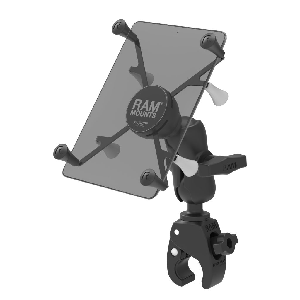 RAM® X-Grip®与Tough-Claw™安装7”-8”平板电脑- C尺寸短