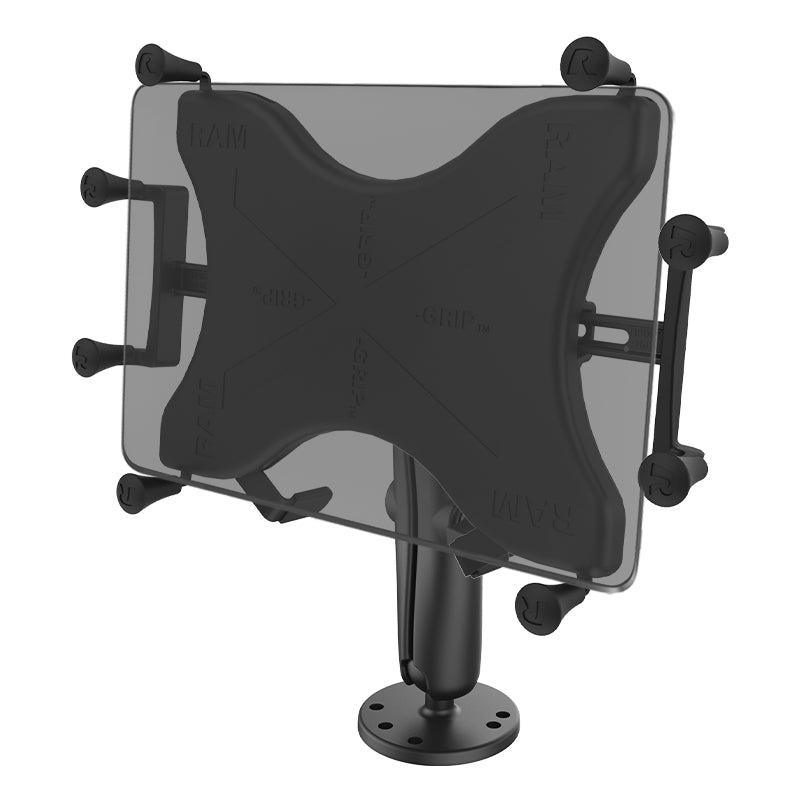 RAM® X-Grip®钻制双球座，适用于9英寸-11英寸平板电脑