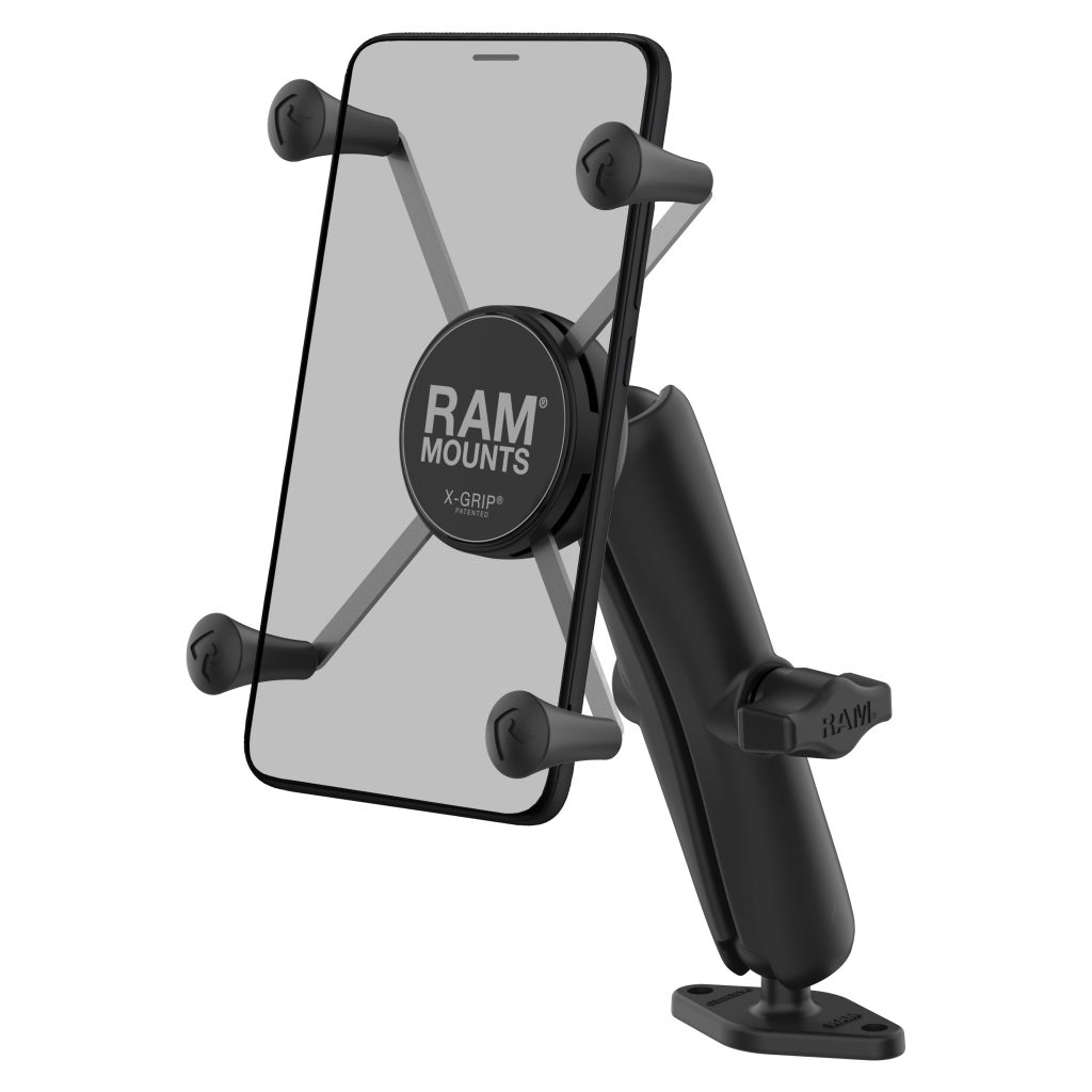 RAM® X-Grip®大型手机底座，带钻石底座-长臂