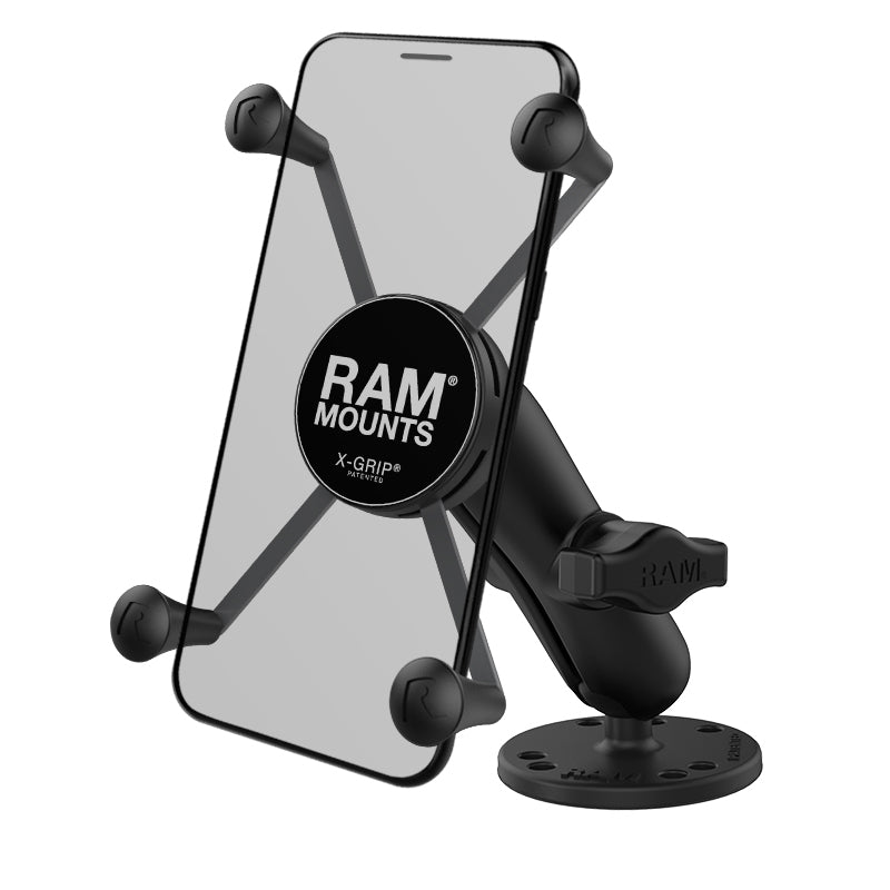 RAM® X-Grip®大型手机底座，带钻式底座
