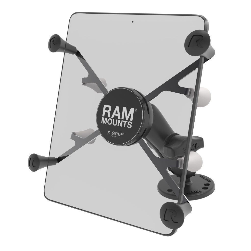 RAM® X-Grip®通用钻孔支架，适用于7英寸-8英寸平板电脑