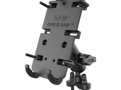 RAM® Quick-Grip™ XL Phone Mount with Handlebar U-Bolt Base – Short